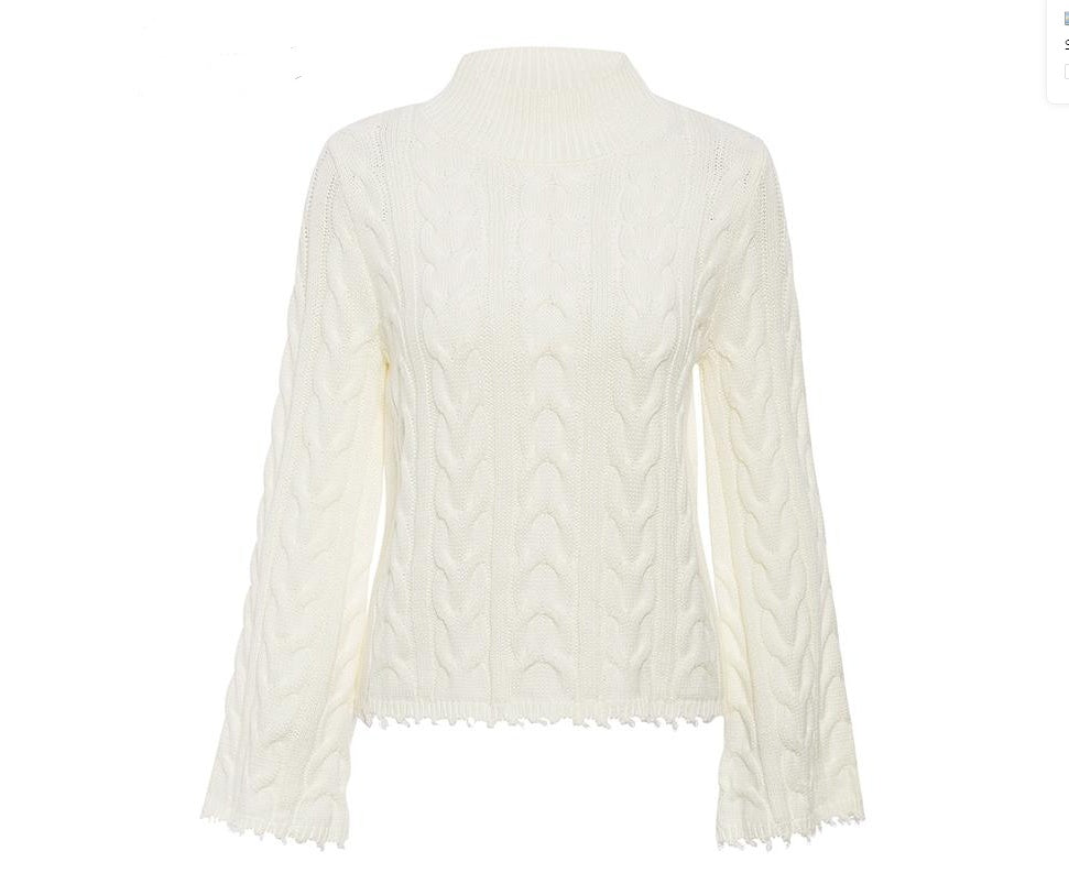 Pullover flared sleeve