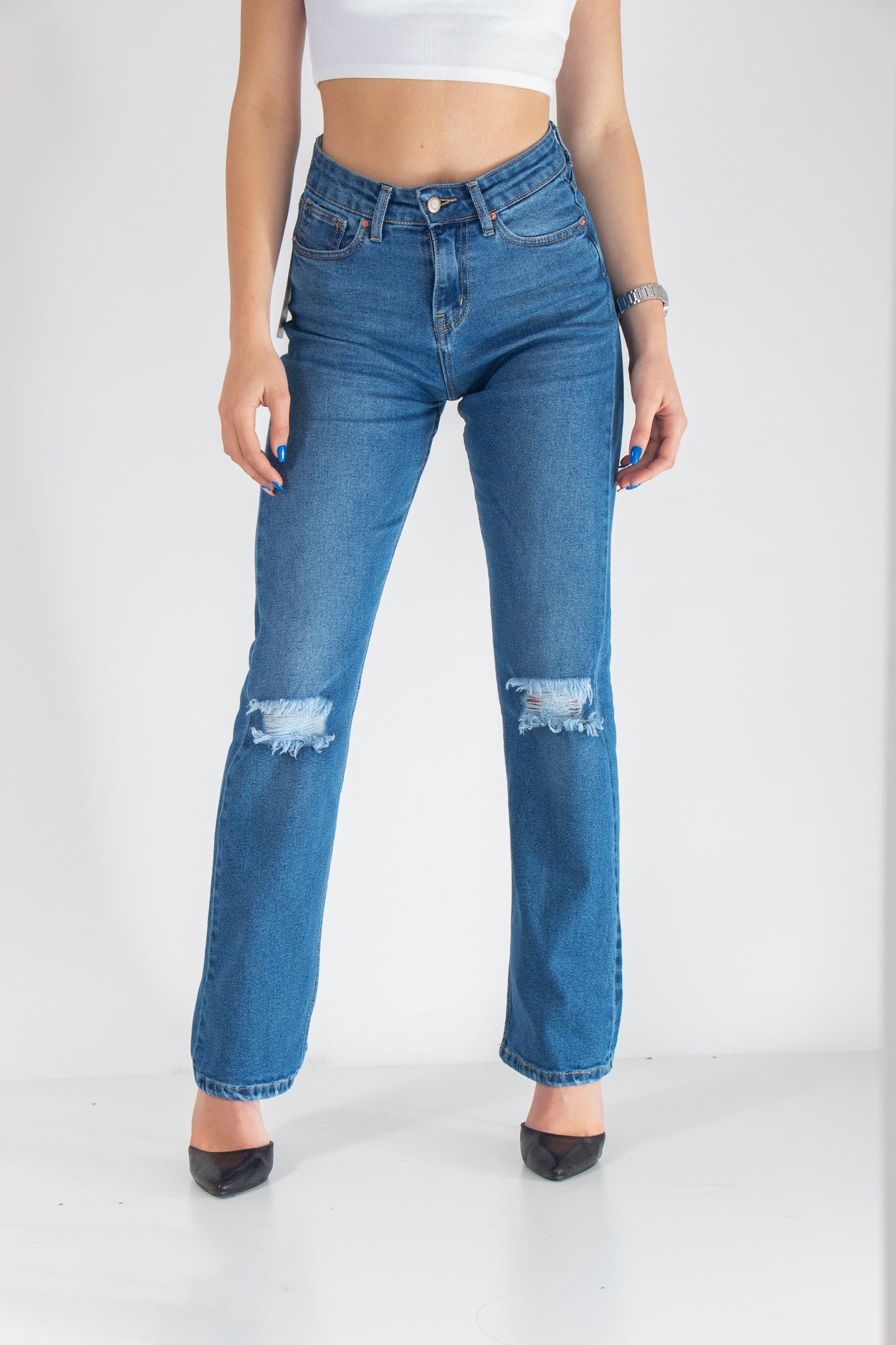 Mirovæ Santorini Jeans – Blue High Waist
