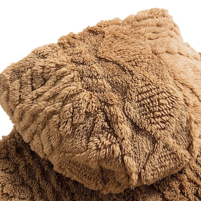 Herren-Fleecejacke mit Kapuze und Reißverschluss, Fleecefutter🌟