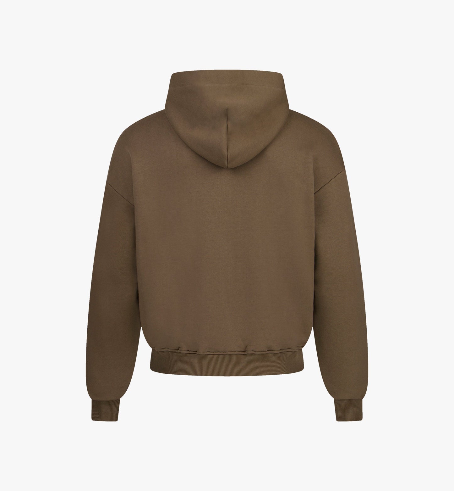 Mirovæ Zip-Hoodie Sign – Earth Brown Premium Cotton